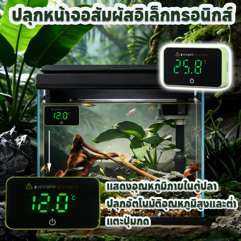 COD เทอร์โมมิเตอร์ตู้ปลา เครื่องวัดอุณหภูมิตู้ปลาดิจิตอล เทอร์โมมิเตอร์แบบดิจิตอลอิเล็กทรอนิกส์วัดอุณหภูมิถังปลาตู้ปลา ราคา ถูกที่สุด ดีลบีเคเค รูปภาพหลัก