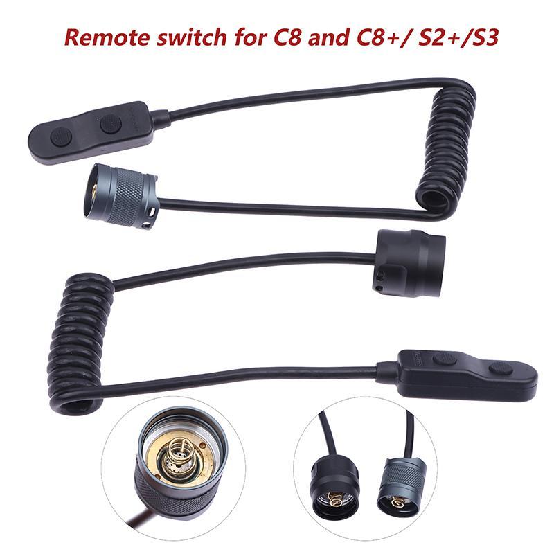 Newwellknownepic Remote Switch With Convoy Tail เหมาะสําหรับ Convoy C8/C8 + S2 +/S3 ไฟท้ายไฟฉายอุปกร