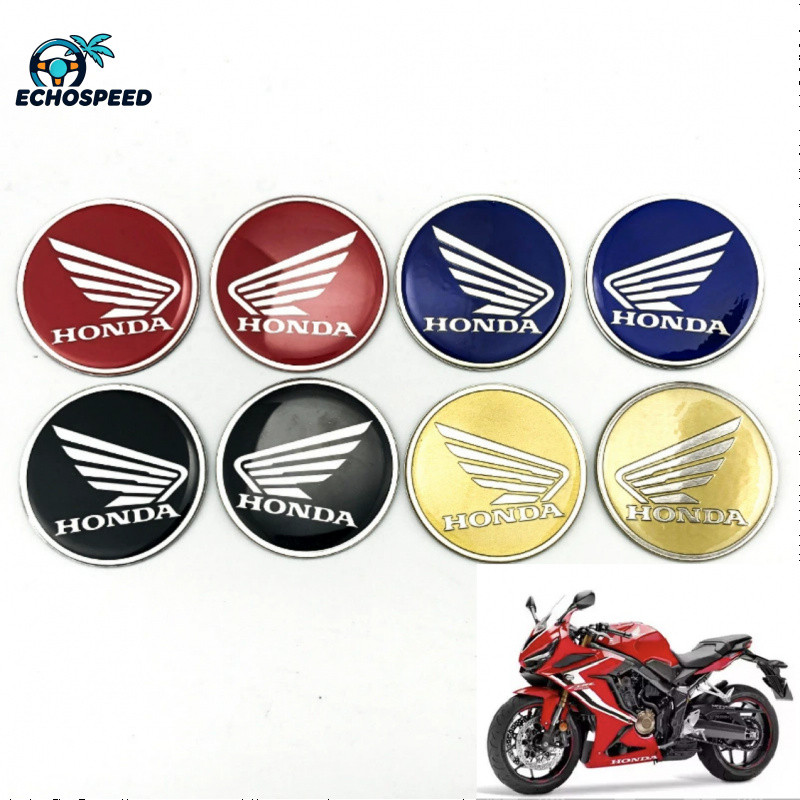 สติ๊กเกอร์โลโก้ 3D ติดถังน้ำมัน Honda CBR600RR CBR1000RR CB190SS วงกลม กันลื่น แต่งมอเตอร์ไซค์ 4สี