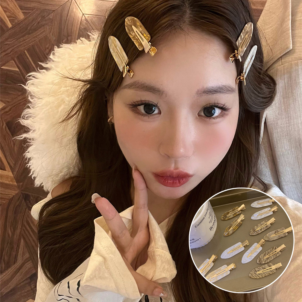 กิ๊บติดผมคลิปด้านข้าง ไร้รอยต่อ สไตล์หน้าม้าและปากเป็ด คุณภาพสูง