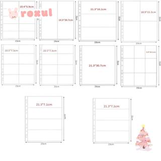 ROXUL A4 Kpop Photocard Binder,โปร่งใสหลายกระเป๋าอัลบั้มภาพเ…