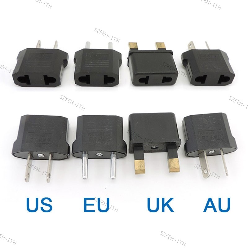 AC EU KR AU UK To EU US KR AU UK wall Travel power Adapter converter ปลั๊กไฟฟ้าซ็อกเก็ต Outlet F6TH