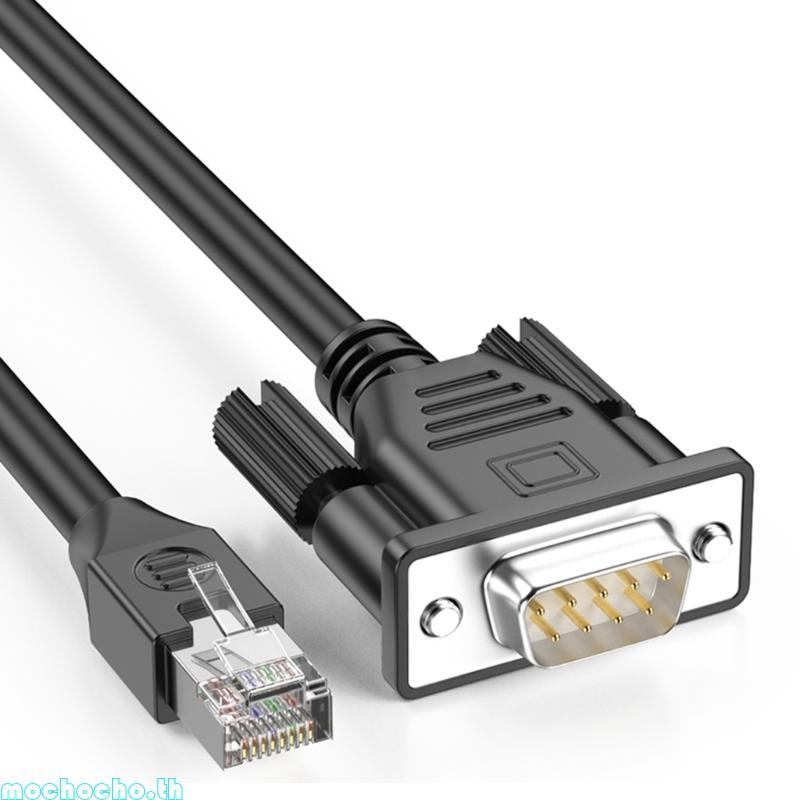 Mocho Networking Debacading Cable RJ45 ถึง DB9 Serial Port ชายหญิงสายต่อ