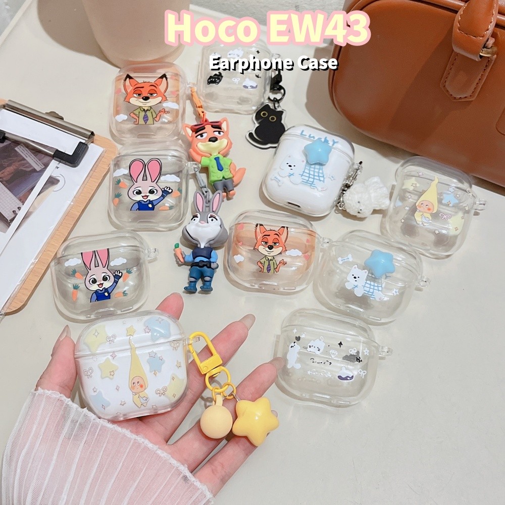 imamuraFor Hoco EW43 Case Casing Soft Silicone Headphone Case DIY Star Pattern