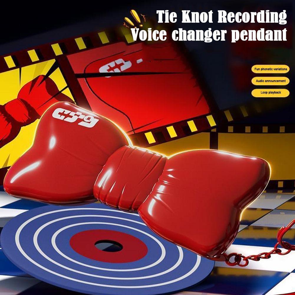 Detective Conan Voice Changer Bow Tie เข็มกลัดของเล่นเด็กอะนิเมะ Cos Prank M8k0