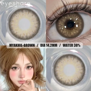 Eyeshare Aurora คอนแทคเลนส์สีอ่อนๆ มีค่าสายตา 0.0~-600 สีน้ำตาล สีดำ เทา ตาตุ๊กตาน่ารัก ลายแฟชั่น