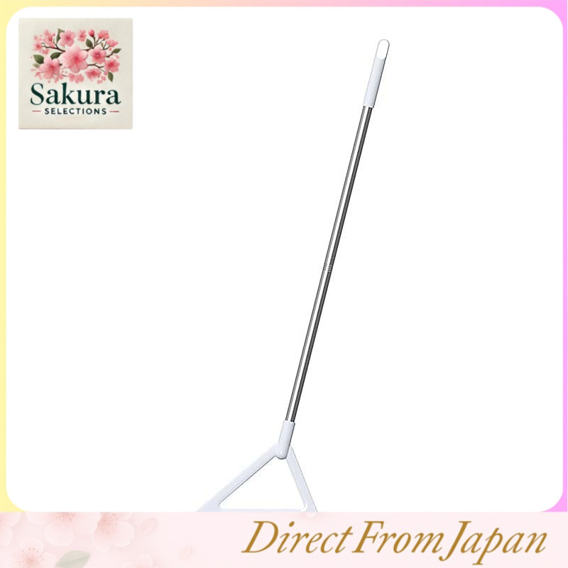 [NIJITUKI] Silicone Broom, Versatile, Multi-functional, Long Handle, Indoor, Lightweight, Easy to St