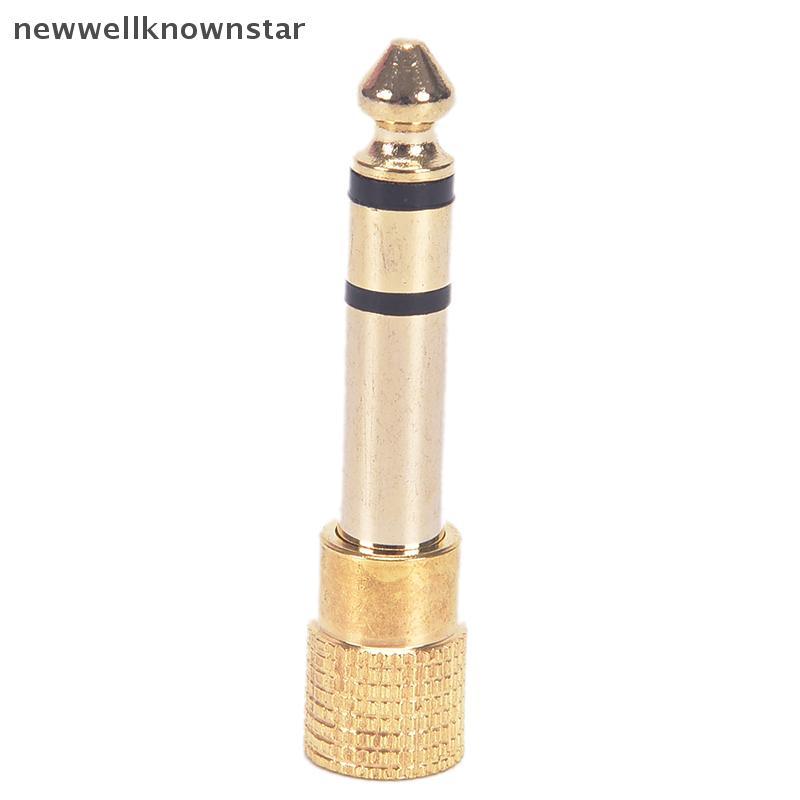 Newwellknownstar 6.35 มม.ja ชาย 3.5 มม.ja หญิงอะแดปเตอร์โลหะ 6.3 มม.1/4 " Adaptor CCB