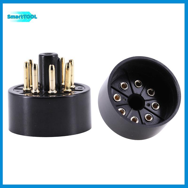 UTZN> 1 PCS 8Pins Bakelite Tube Soet S8AES Bakelite Tube Base สําหรับ EL34C EL34 สูญญากาศหลอดเครื่อง