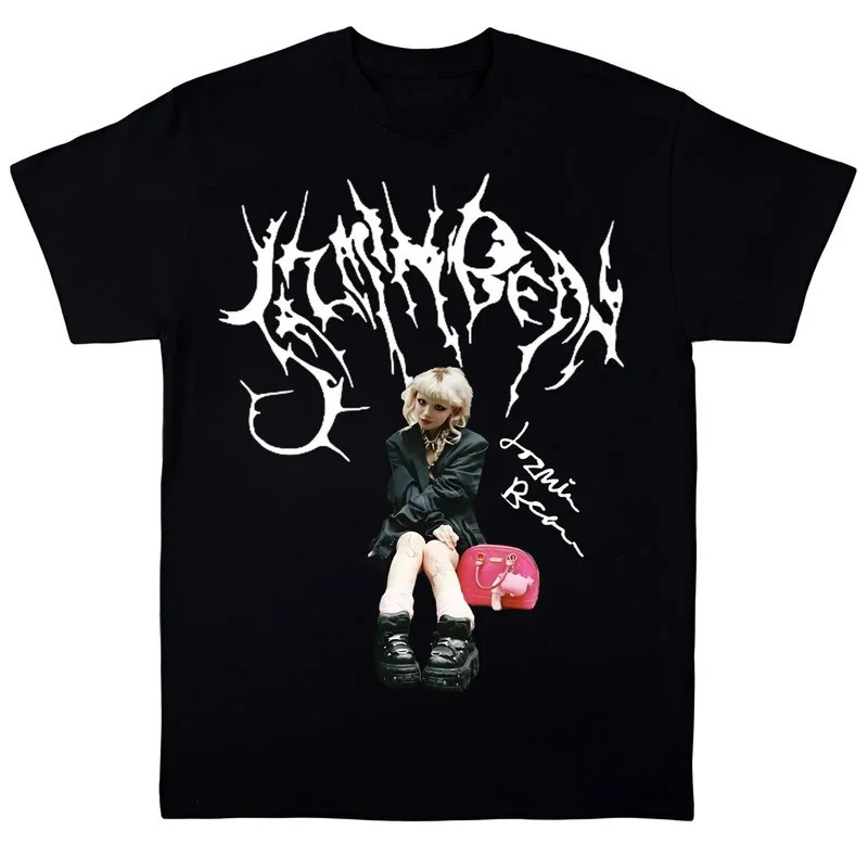 ชิ้นส่วนเสื้อเชิ้ตลาย Jazmin Bean หายาก สีดำใหม่ ขนาด S-3XL เสื้อยืดยอดนิยม คุณภาพสูง
