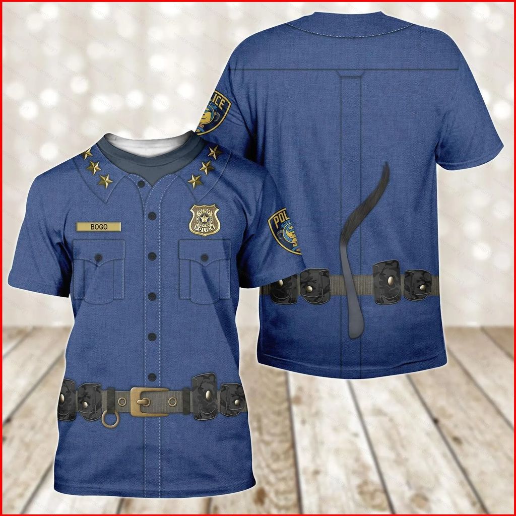 เสื้อยืดคอสเพลย์ Chief Bogo จากภาพยนตร์ Zootopia แบบแขนสั้น