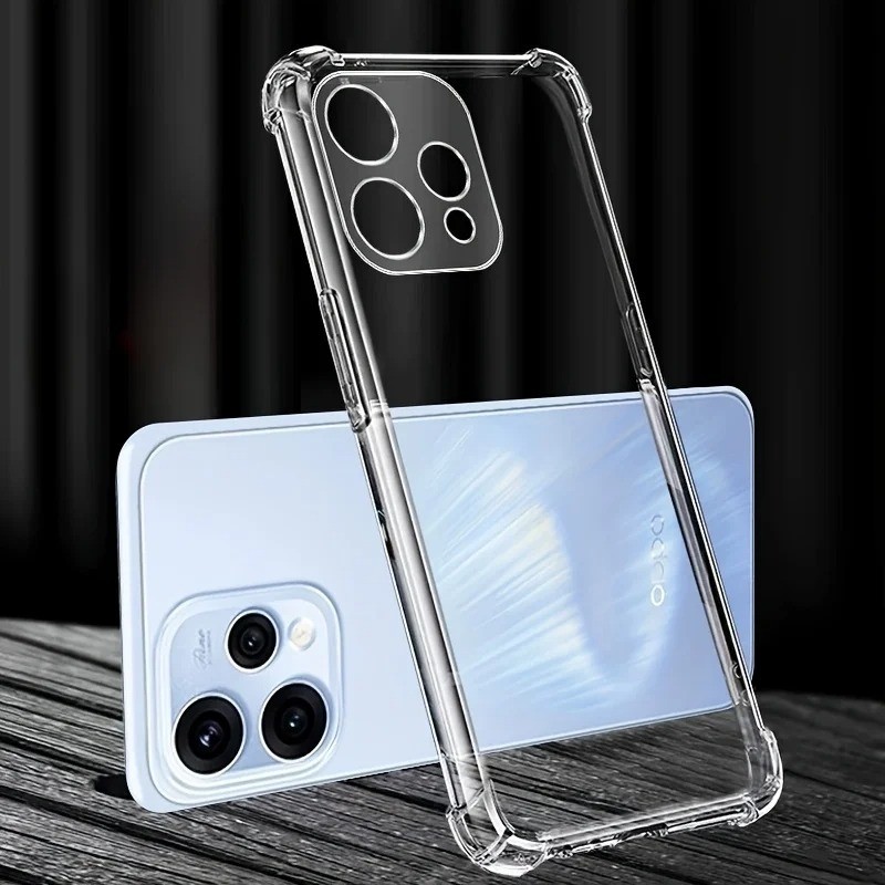 เคสโทรศัพท์สําหรับOppo Reno 15 16 F Pro Max 15F 15ProMax 5G 2025 2026 เคสซิลิโคนโปร่งใสAnti-fall Simple ClearกันกระแทกปลอกDropป้องกันปกหลัง