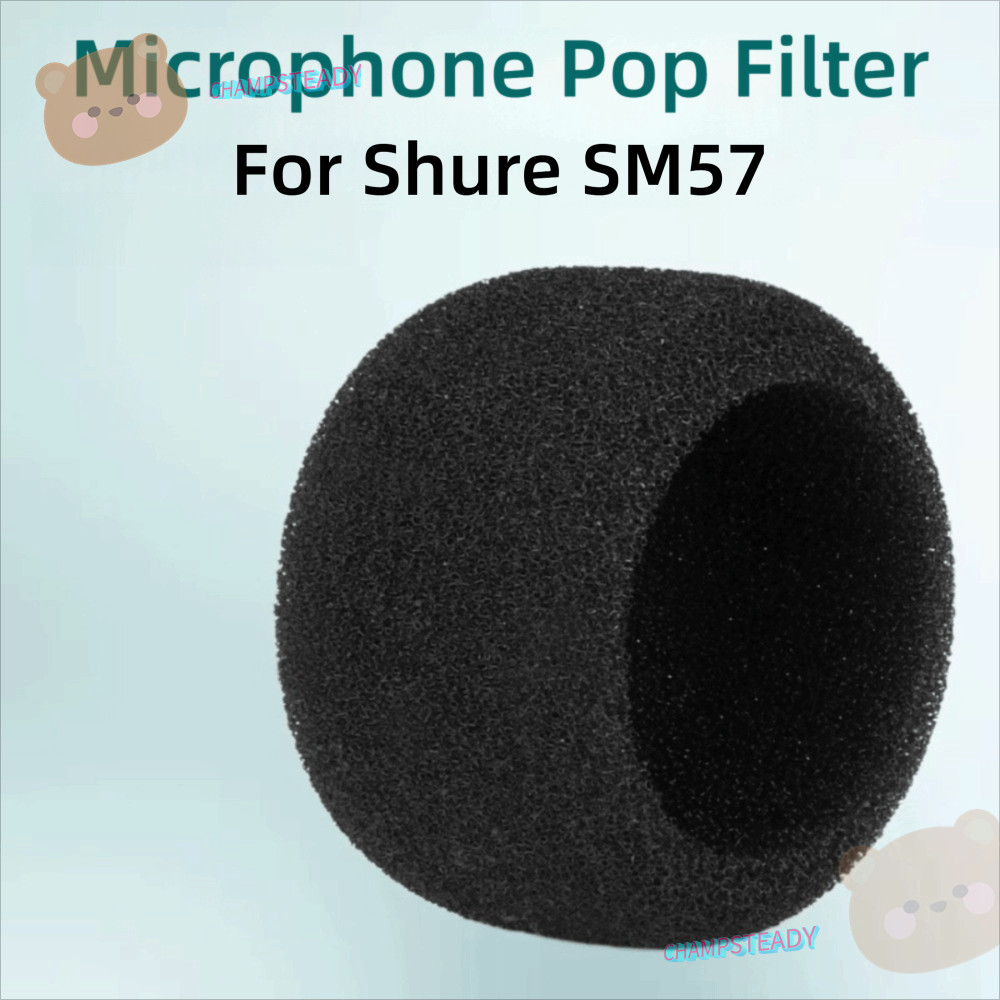 CHAMPSTEADY ฝาครอบกระจกไมค์, Flocked ฟองน้ําโฟมไมโครโฟนกันลม Pop Filter, Professional เปลี่ยนไมโครโฟ