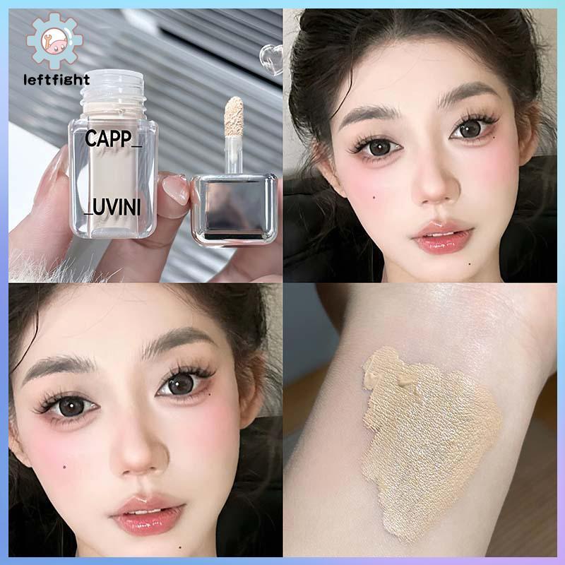 ซ้าย คาปูวินี่ ไบรท์ ไวท์ ลิควิด คอนซีลเลอร์ ออยล์ คอนโทรล Full Coverage รูขุมขน Dark Circles Founda