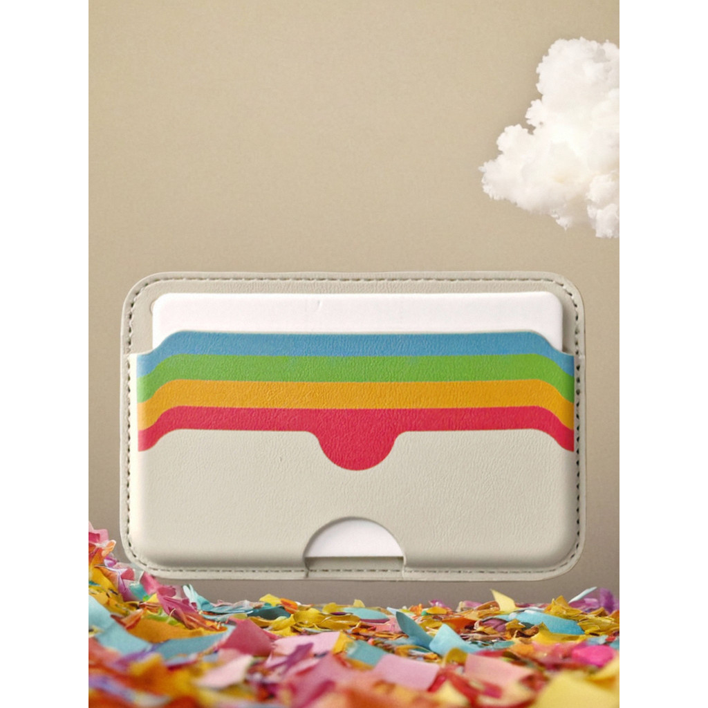 wallet magsafe true money wallet แฟ้มใส่การ์ดแม่เหล็ก Apple Rainbow