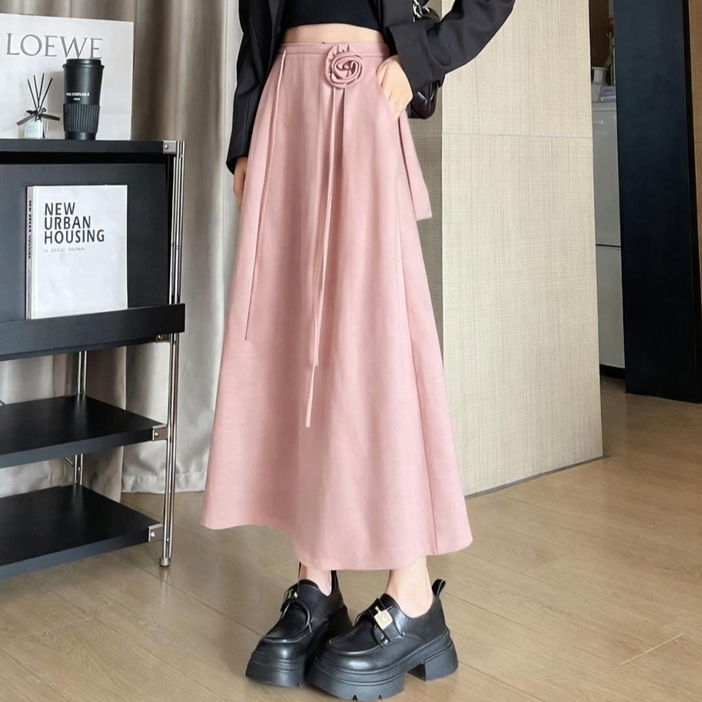 KARYNA I 3D Floral Design A-Line กระโปรงสไตล์เกาหลีผู้หญิง