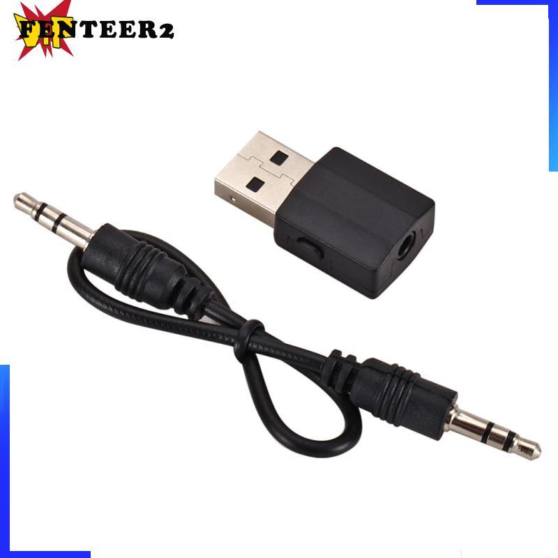 [Fenteer2] 2in1 Bluetooth V5.0 Dongle Plug U0026 Play 10m สําหรับ PC รองรับ 10 8.1 8