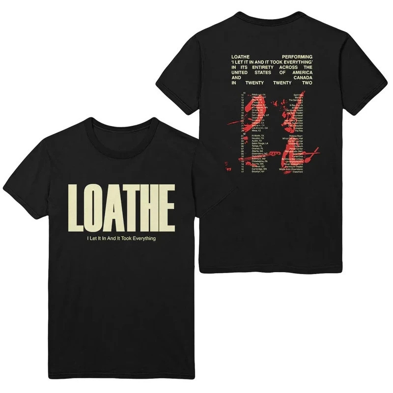 เสื้อยืด New Loathe Band ผ้าคอตตอนหนา สีดำ ทุกขนาด หรูหราระดับไฮเอนด์ สำหรับทั้งชายและหญิง สไตล์ Y2k