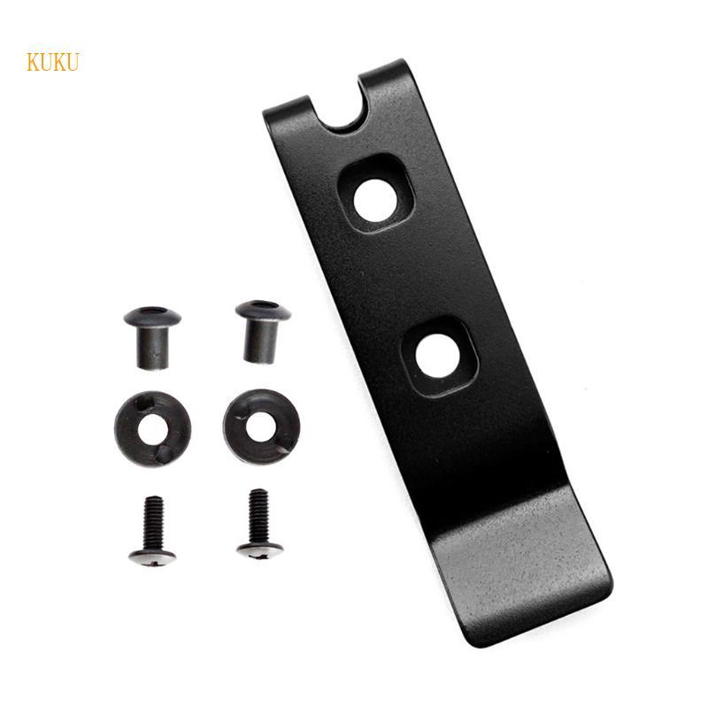 KU* สแตนเลสสตีล Scabbard คลิปด้านหลัง Mini เข็มขัด Holster Sheath พกพาคลิปเอวคลิป Grip Hook