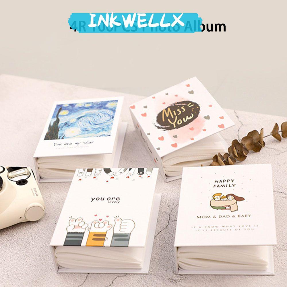 INKWELLX คอลเลกชันอัลบั้ม 100 ชิ้น, อัลบั้มภาพ 4R หลากสีการ์ตูน, อัลบั้มภาพการ์ตูน PVC
