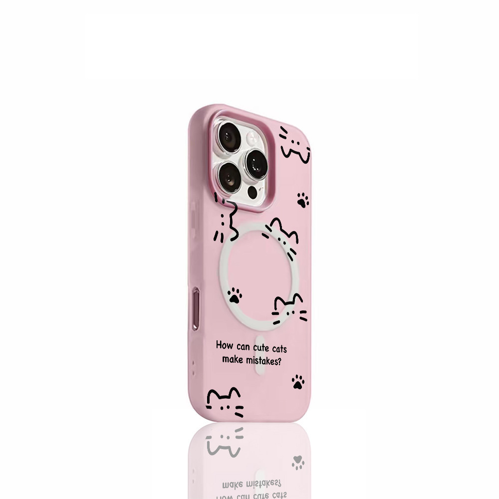 💐poppa💐เคสโทรศัพท์มือถือ เคสไอโฟน ดูดีเรียบง่ายลายน่ารักกก เหมาะสำหรับ iphone 11 17 16 Pro Max XR 12 13 14 15 #082