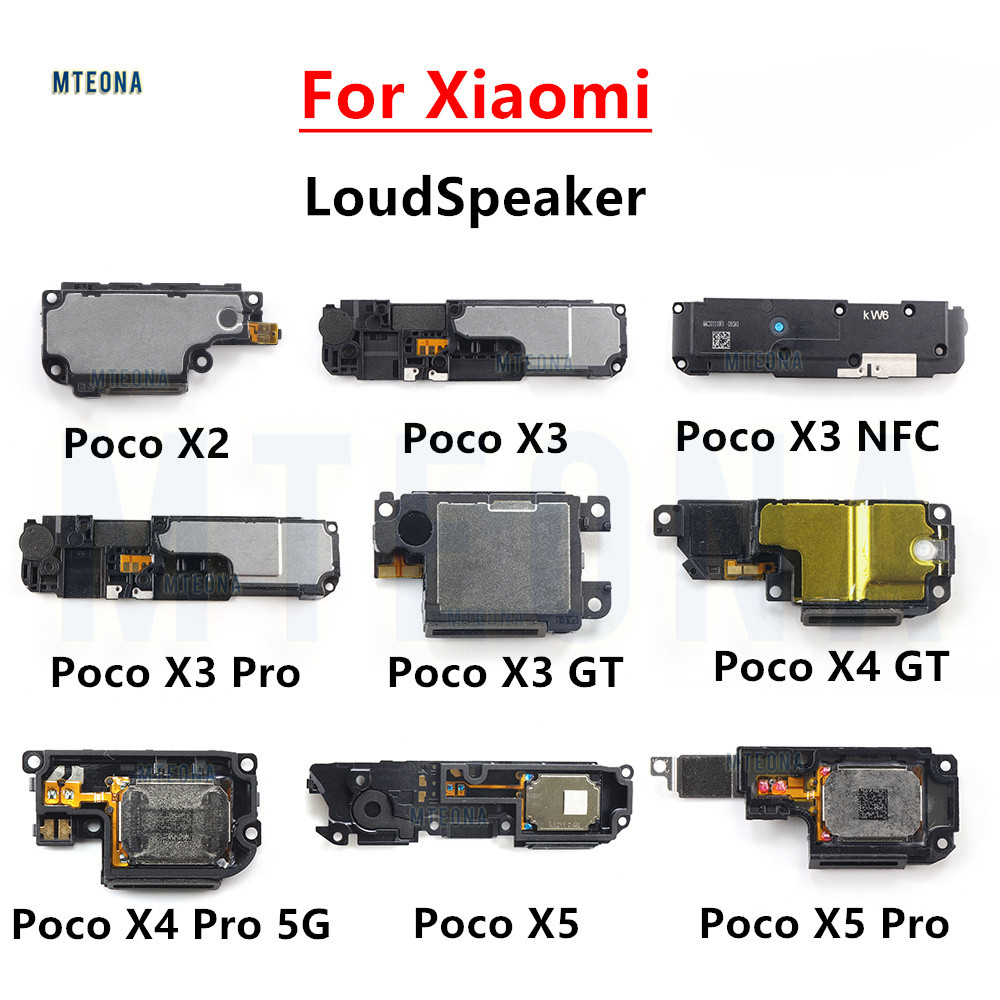 1X ลําโพงดังสําหรับ Xiaomi Poco X3 X4 X5 X6 Pro NFC GT X2 4G 5G LoudSpeaker Buzzer Ringer Flex Cable