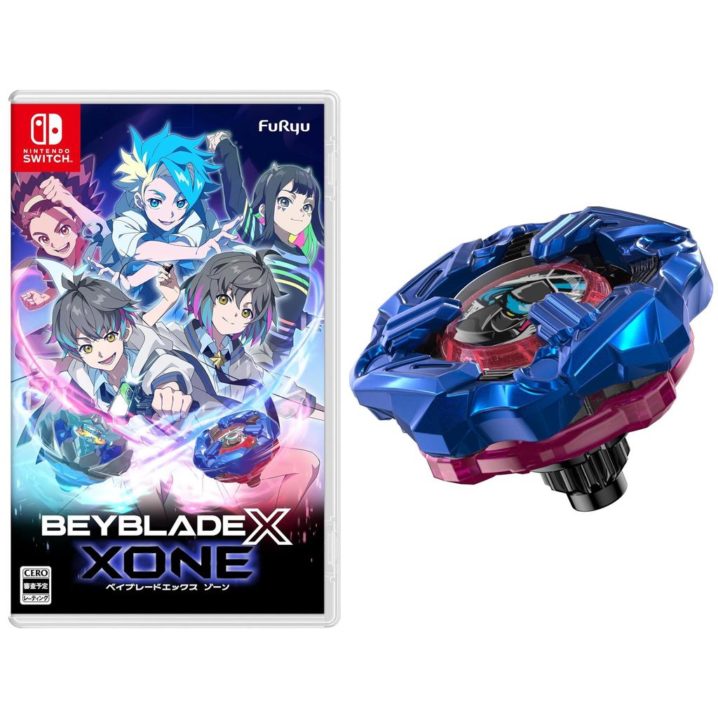 Beyblade X XONE Beyblade X Zone - สลับ โบนัสผู้ผลิต รวม มีด Shinobi 4-60LF Metal Coat สีน้ำเงิน