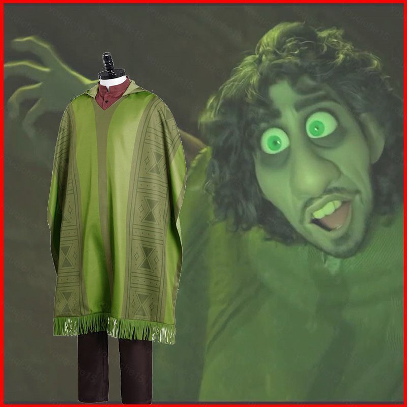 ชุดคอสเพลย์ Bruno จาก Encanto สำหรับผู้ใหญ่และเด็ก พร้อมท็อป กางเกง และเสื้อคลุม สไตล์ดิสนีย์ ใช้งาน