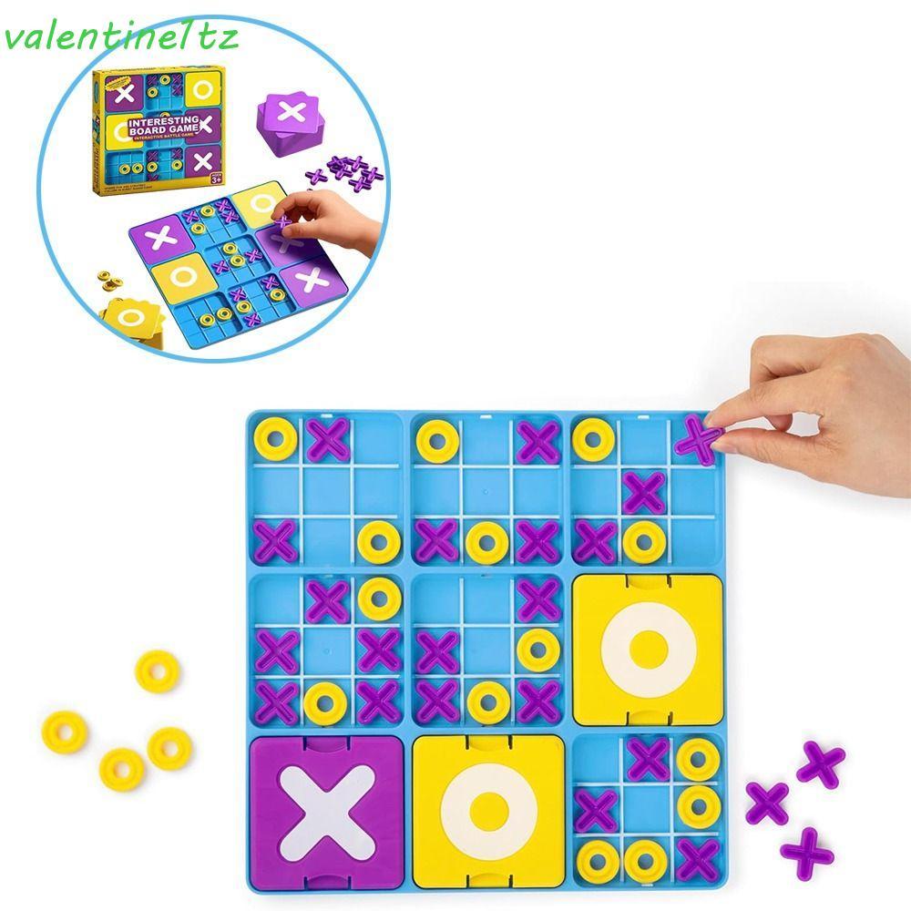 YOGIC Tic Tac Toe Board Game, Creative Montessori Puzzle Table Game, Logical Thinking Training Funny