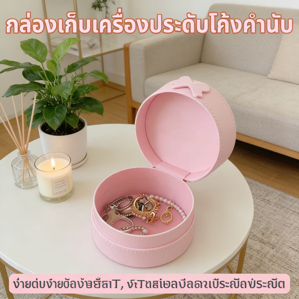 เก็บล่องเก็บฝุ่นต่างหูกล่องบรรจุผมรอบต่างหูกล่องอุปกรณ์อุปกรณ์แสดงพกพางามงาม