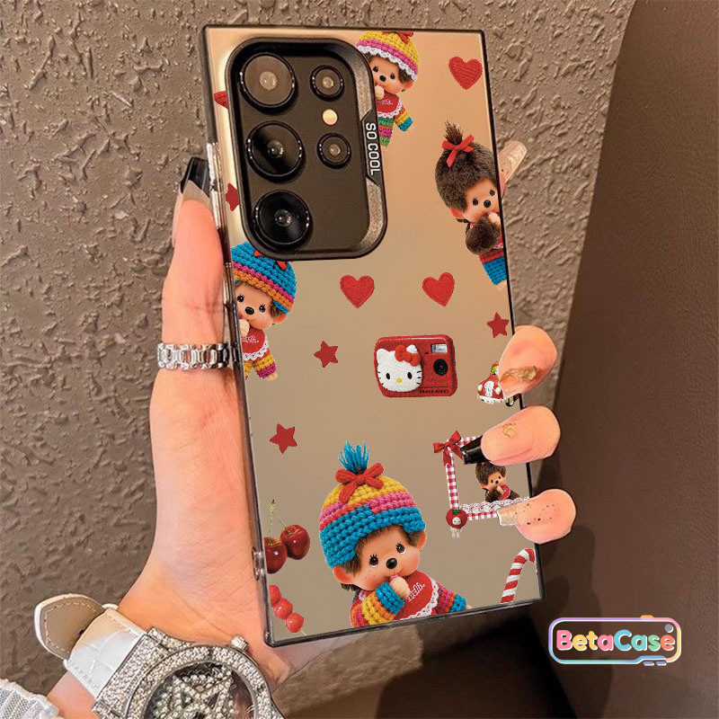 สำหรับ Samsung S30U S25U S25E S24U S24FE S23U S23FE S22U S21 S20FE เคสซัมซุง ลิงอ้วนดูดนิ้ว ดีไซน์น่ารัก สร้างสรรค์