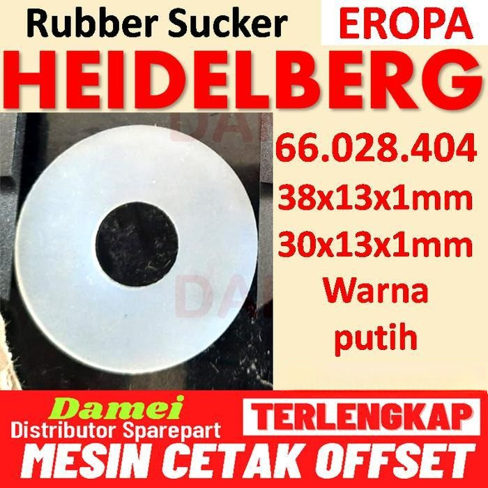 MESIN Heidelberg Plastic Sucker Part Offset Printing Machine Original Large - 38x13x1mm