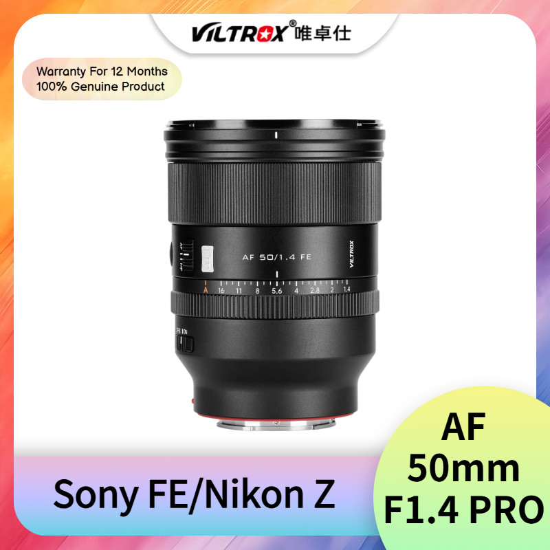 Viltrox 50mm F1.4 PRO AF มาตรฐานโฟกัสอัตโนมัติเต็มกรอบ Prime เลนส์รูรับแสงขนาดใหญ่สําหรับ Sony FE Ni