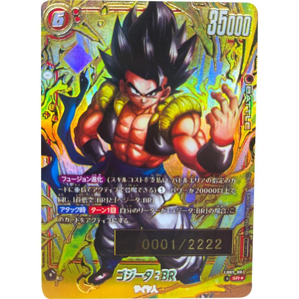 คอลเลกชันดราก้อนบอลการ์ดหมายเลขการ์ด Gogeta JPN FB07-007 DIY คุณภาพสูง Self Made การ์ดเกมของเล่น