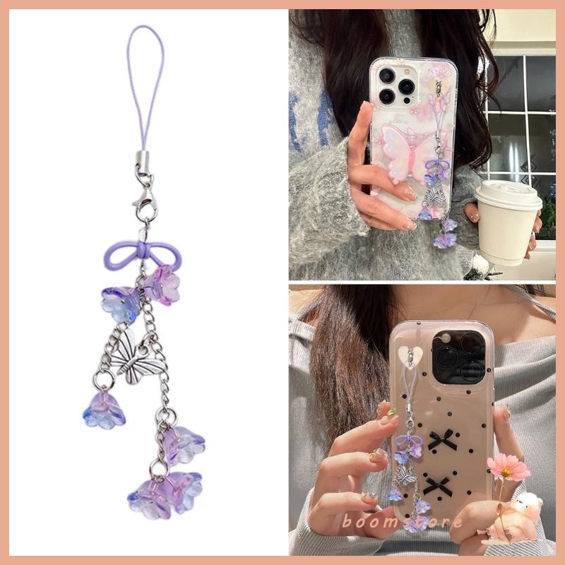 Boom Camera Phone Jewelry Flower Phone Charm Lilys of the Valley Flower Phone Chain