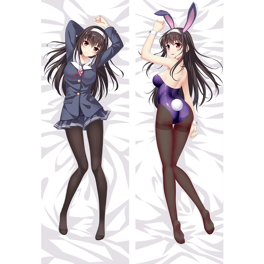 Saekano วิธีเลี้ยงแฟนน่าเบื่อ Utaha Kasumigaoka อะนิเมะ Dakimakura กอดหมอน Body Case Props พิมพ์สองด