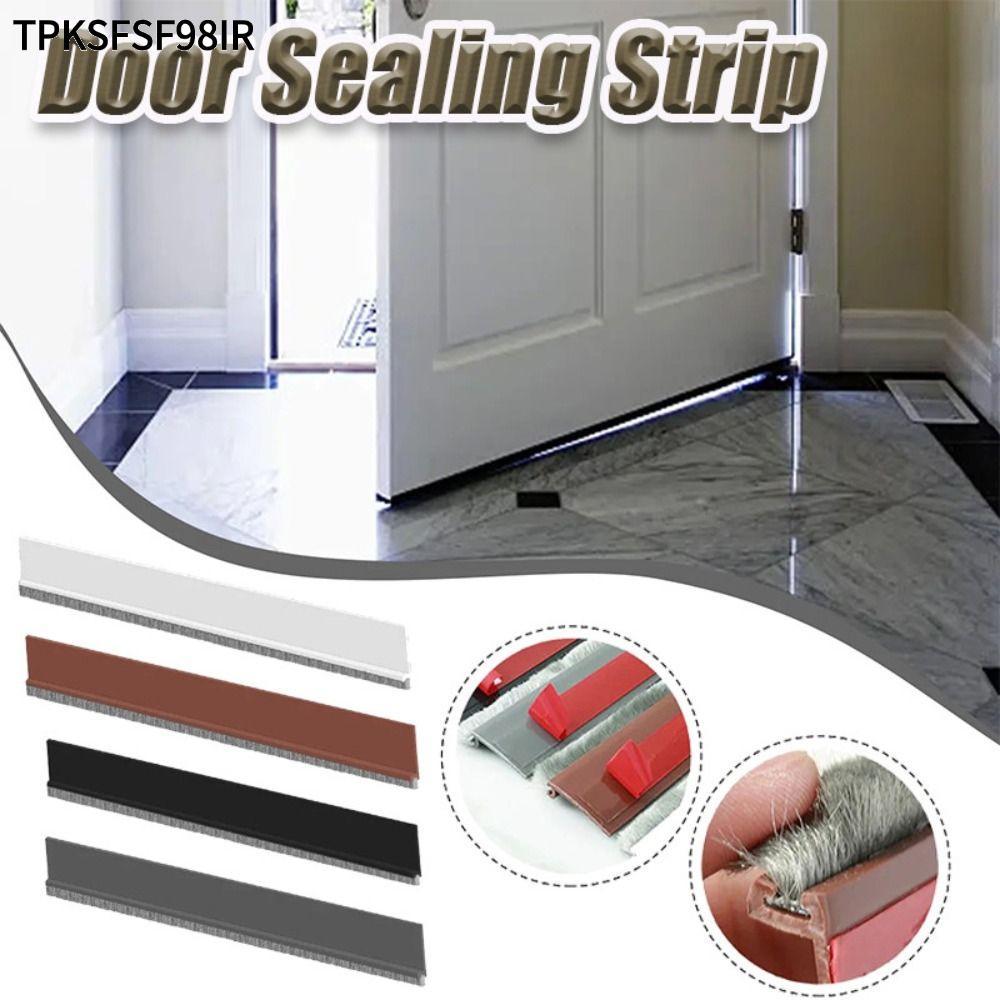 TPKSF98IR แปรงเงียบด้านล่างประตู 1M, แถบปิดผนึกด้านล่างประตูป้องกันแมลงแบบมีกาวในตัว, ความยาวที่มีคว