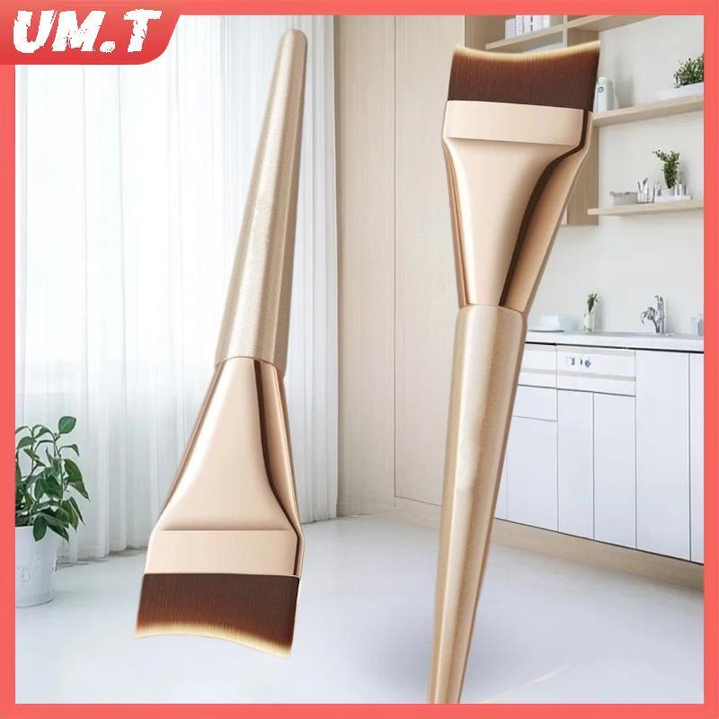 UM.T 2 ชิ้น Professional Arc-shaped Flat-head Ultra-thin Foundation Brush, Paint-free และ Traceless 