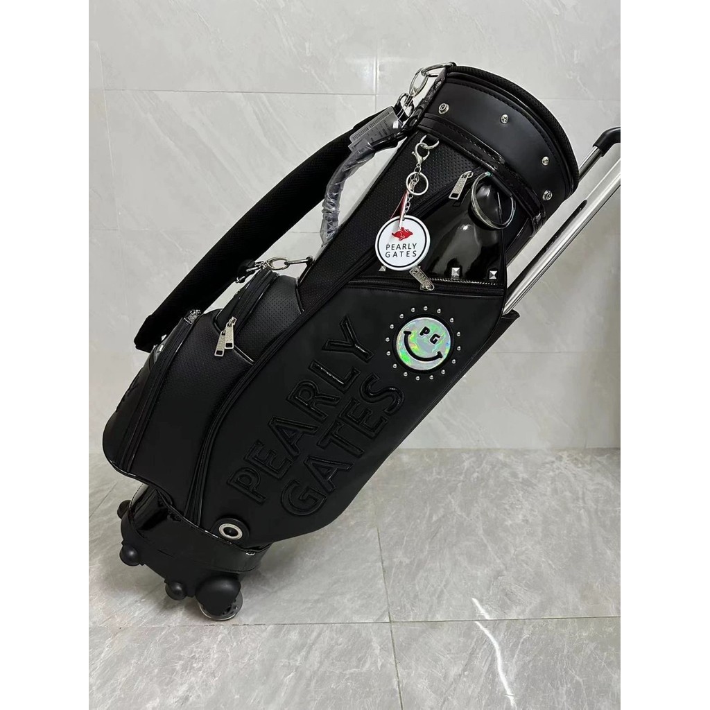 Pg Style Ball with Standing Club Golf Pulley Bag Logo Golf Trolley Bag Men Women ของแท้ Bag