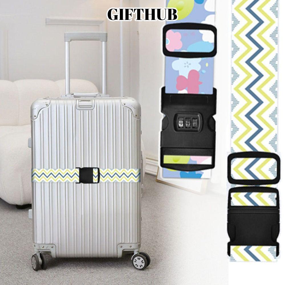 LULLABY เข็มขัดกระเป๋าเดินทาง, แถบดอกไม้ 1.8M/2M Baggage Bunding Strap, ทนทานสะดวกหัวเข็มขัดหลากสีรหัสผ่านล็อคกระเป๋าเดินทางอุปกรณ์เสริม