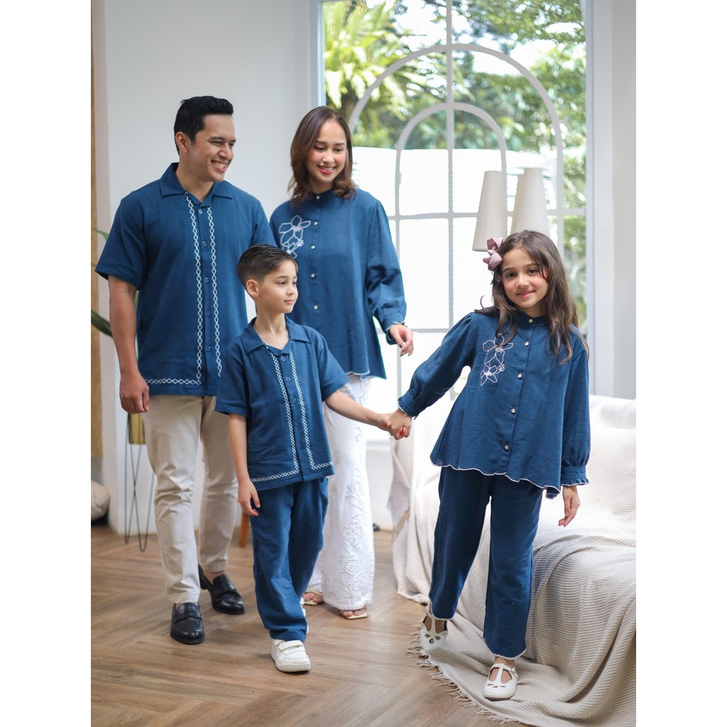 KEMEJA Koko เสื้อสูท ชุดครอบครัว คู่ Eid พ่อเด็ก แม่ / fm107