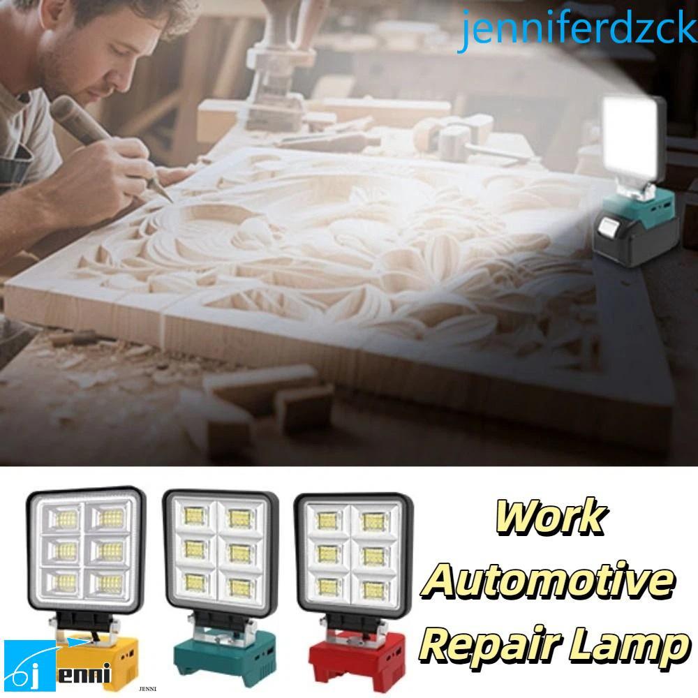 JENNIFE ไฟทํางาน LED แบบพกพา, ไฟทํางานไร้สายทนต่ออุณหภูมิสูง 20V, Heavy Duty 48W Power Impact-resist