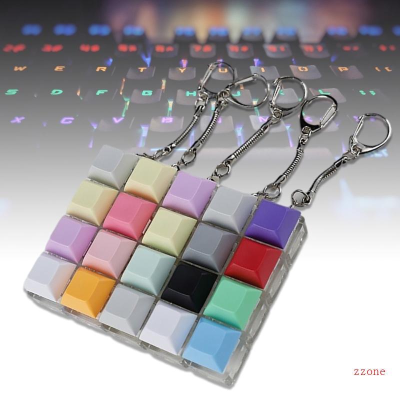 Zzz คีย์บอร์ดเครื่องทดสอบพวงกุญแจอเนกประสงค์ความเครียดบรรเทา Mechanical Keycap Switches พวงกุญแจ Key