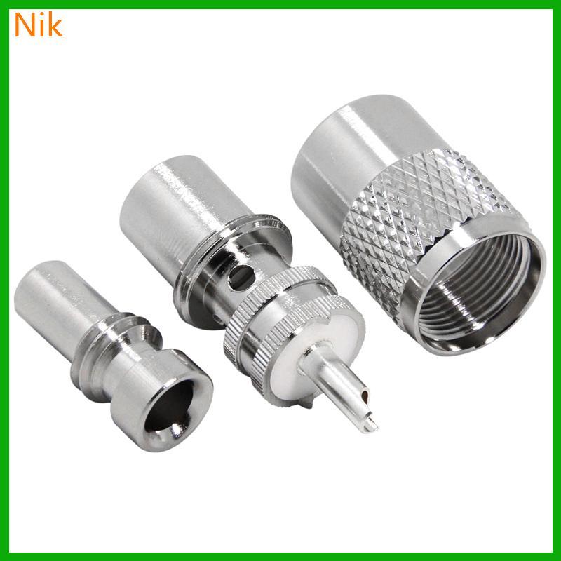 บ๊๊๊ลคค.ศ. PL259 CB เสาอากาศวิทยุชายปลั๊กสําหรับ RG8X RG59 RG8