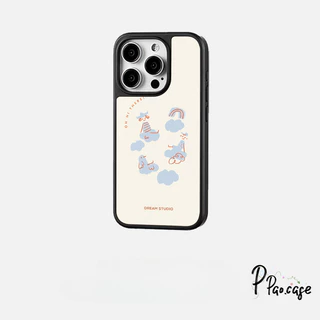 เคสไอโฟน11 17 15เคสอะคริลิค ลายหมีดอกไม้รุ้งน่ารักฮิต สำหรับ IPhone 17 16 11 16E 13 15 12 Pro Max 17 16 Plus 16 15 Pro