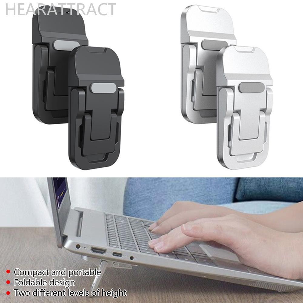 HEARATTRACT 2 ชิ้นพลาสติกปรับพับได้แล็ปท็อป Cooling Stand ความสูงและปรับมุม Riser Bracket สําหรับแล็