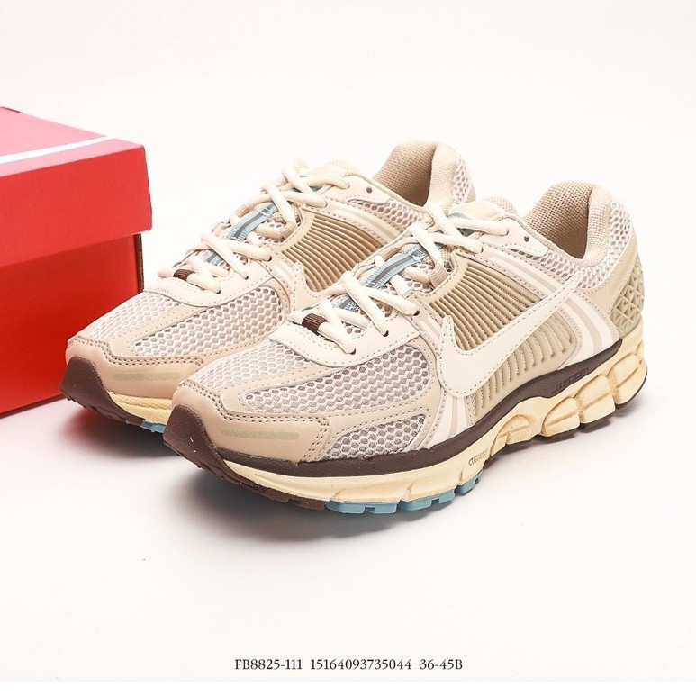 Nike Nike Summer ZOOM VOMERO 5 รองเท้าผ้าใบลําลองรองเท้าวิ่งผู้ชายและผู้หญิงรองเท้าผ้าใบ HH