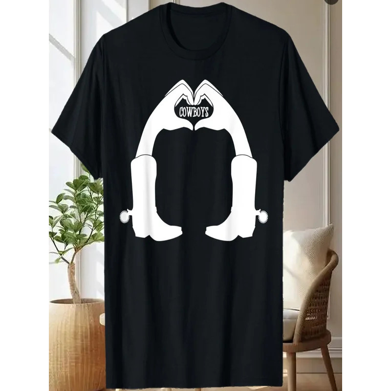 Hand Heart Love Cowboys Hands Coming Out Of Cowboys Boots T-Shirt