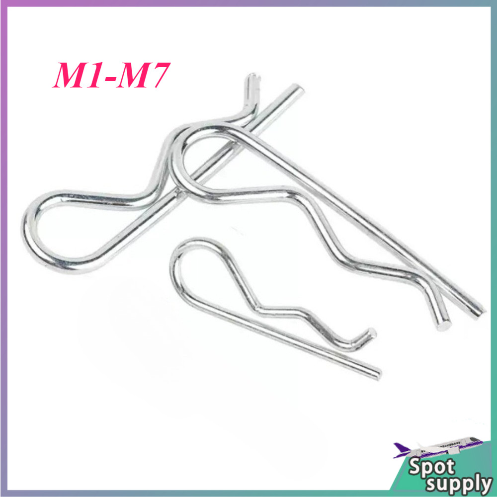 สปริงชุบสังกะสี R pin (เหล็ก 65Mn) M1/M1.2/M1.6/M1.8/M2/M2.5/M3M3.5-M7HJ-L001