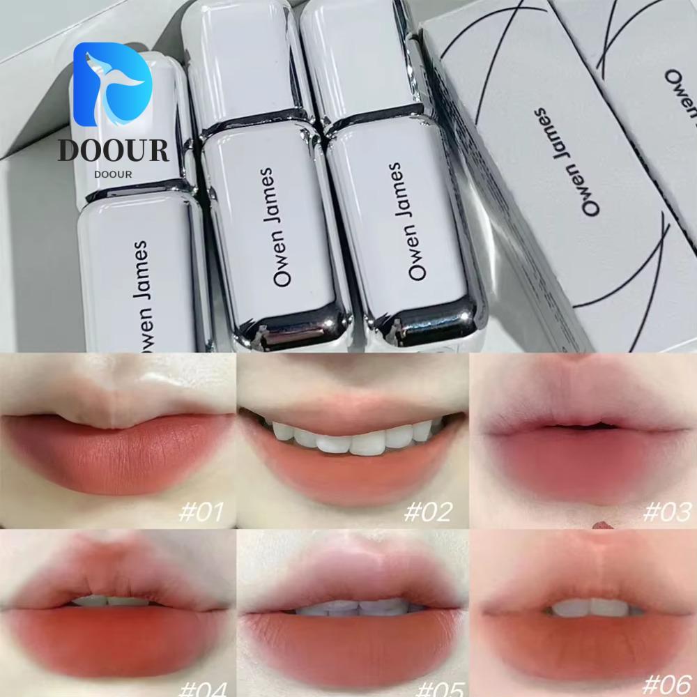 DOOUR Cosmetics Lipstick, Non-fade Velvet Matte Lipstick, Low Saturation Soft Mist Long Lasting Lips